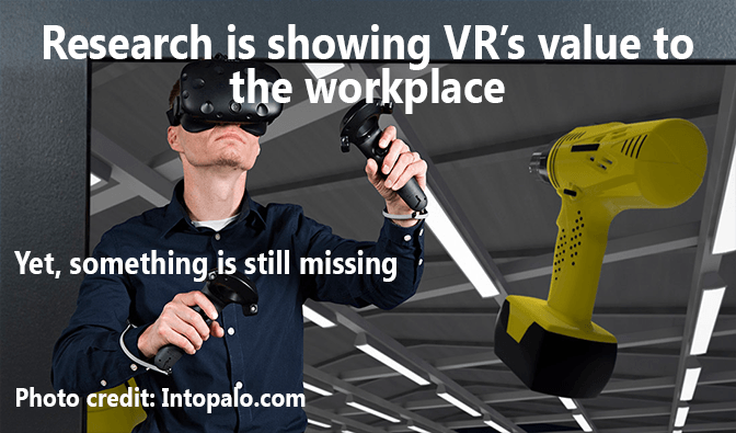Research Shows Measured Impact in VR Training, yet what's missing? | Games Done Legit