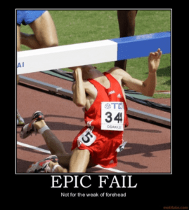 hurdle epic fail
