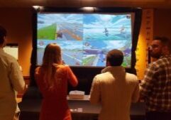 Mario Kart 12-foot screen