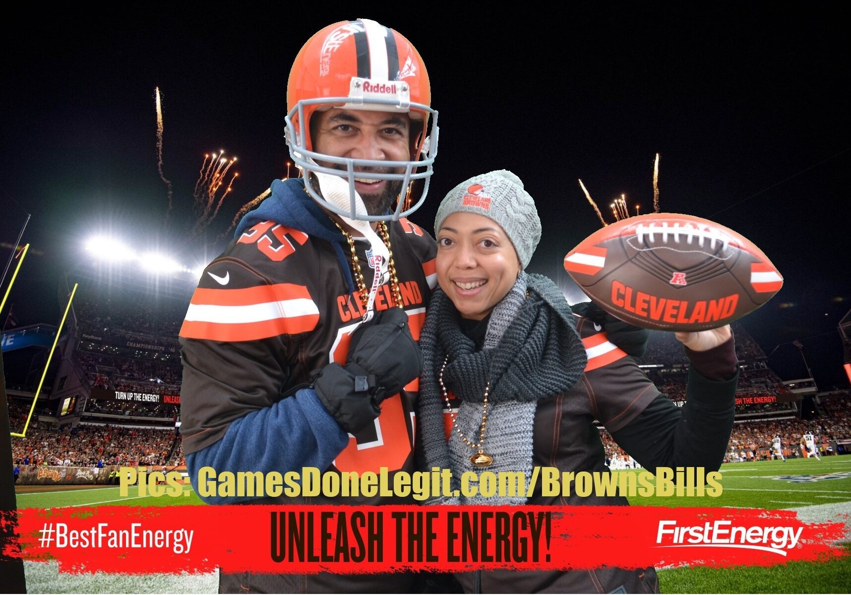 Browns ESPN Cleveland Green Screen Photobooth Zone